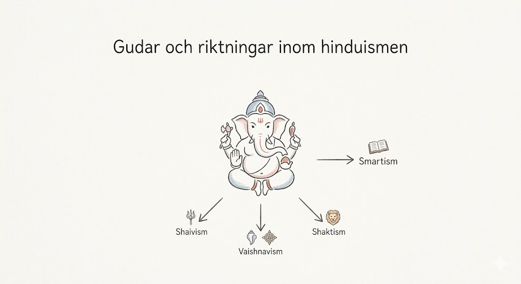 Gudar och riktningar inom hinduismen