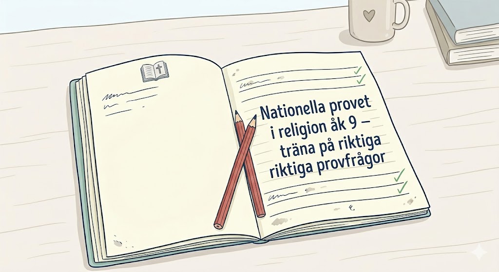 Nationella provet i religion åk 9 – träna på riktiga provfrågor