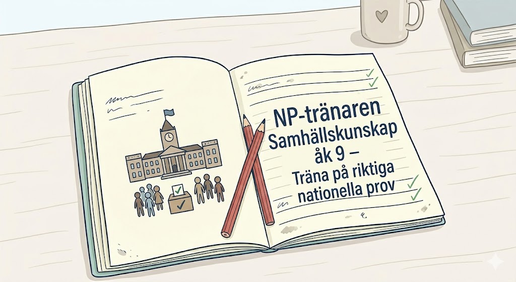 NP-tränaren Samhällskunskap åk 9 – Träna på riktiga nationella prov