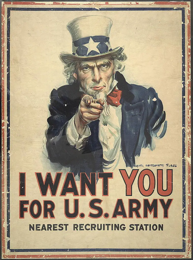 I Want YOU for US Army - Uncle Sam affisch