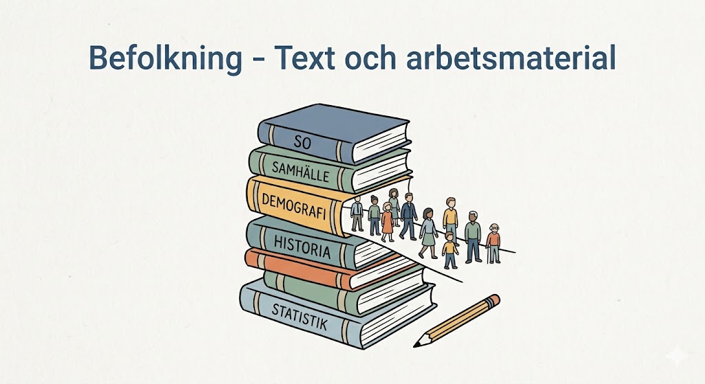 Befolkning – Text och arbetsmaterial
