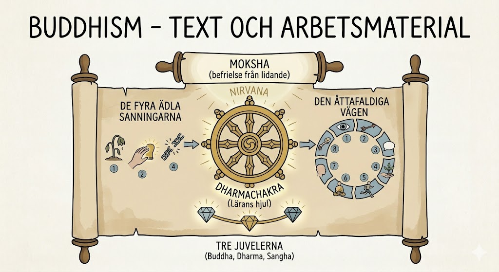 Buddhism – text och arbetsmaterial