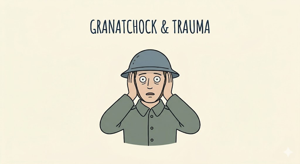 Granatchock och trauma