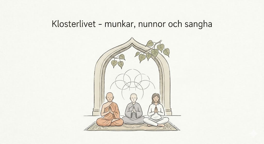Klosterlivet – munkar, nunnor och sangha