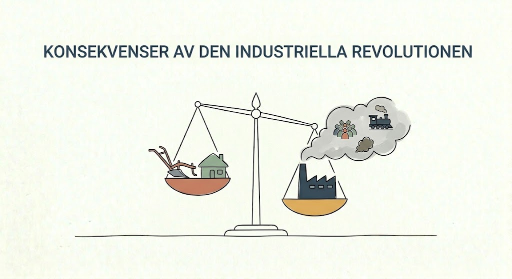 Konsekvenser av den industriella revolutionen