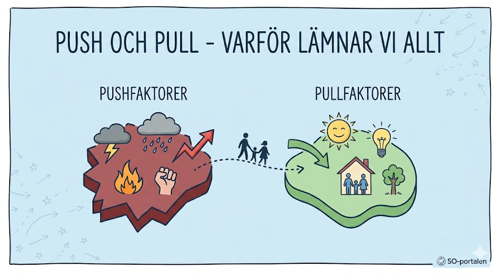 Push och pull – varför människor migrerar