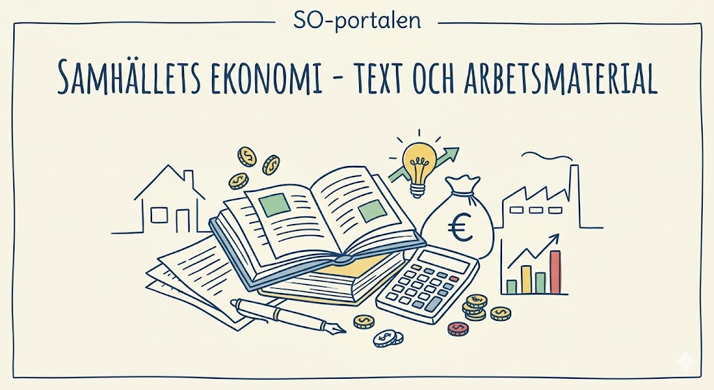 Samhällets ekonomi – Text och arbetsmaterial
