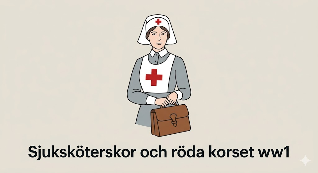 Sjuksköterskor och röda korset
