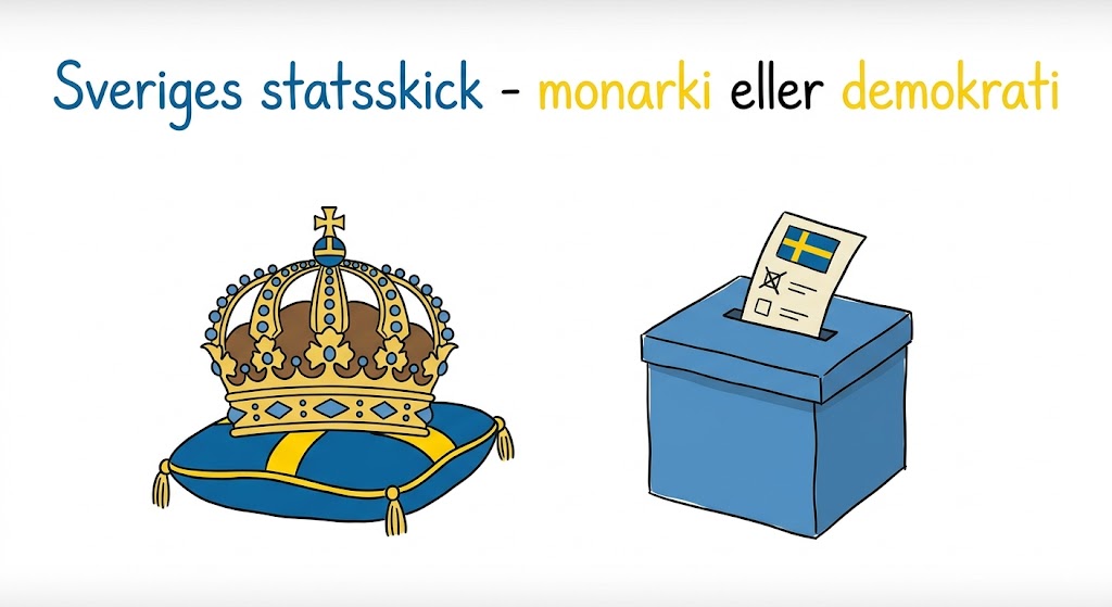 Sveriges statsskick – monarki eller demokrati