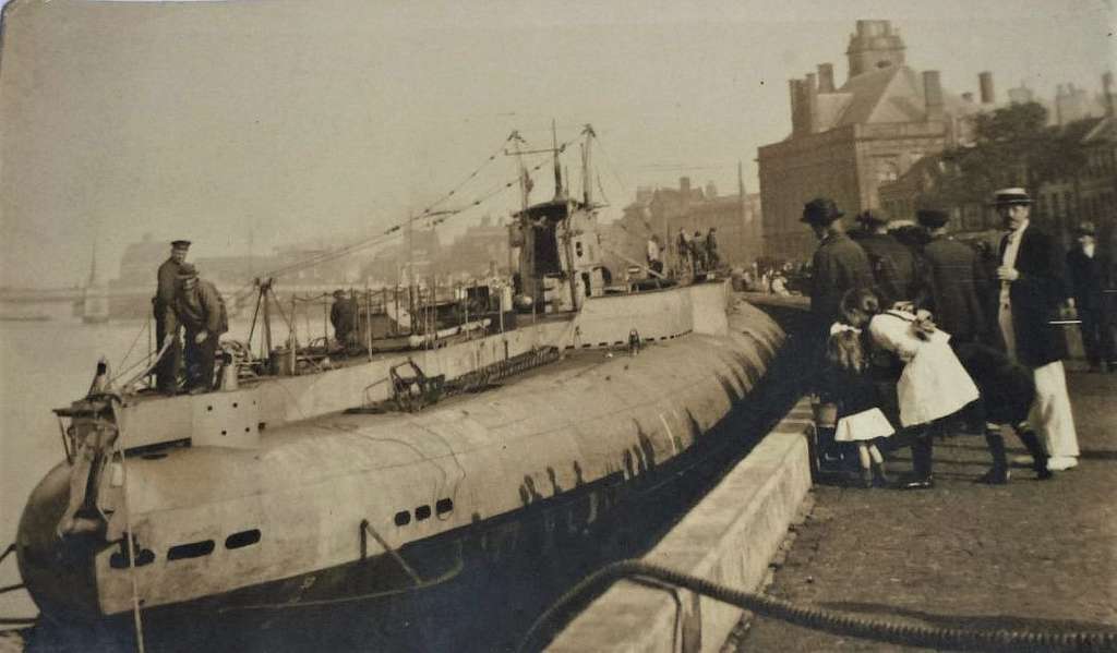 Tysk ubåt under Första världskriget