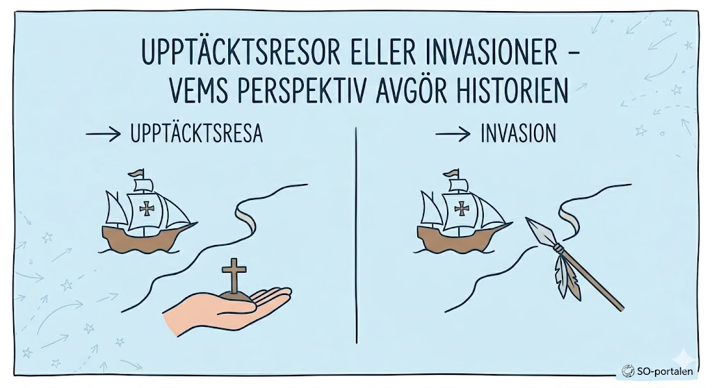 Upptäcksresor eller invasioner – Vems perspektiv avgör historien