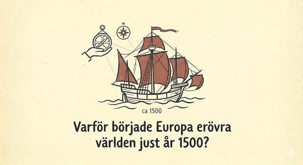 Varför började Europa erövra världen just år 1500?