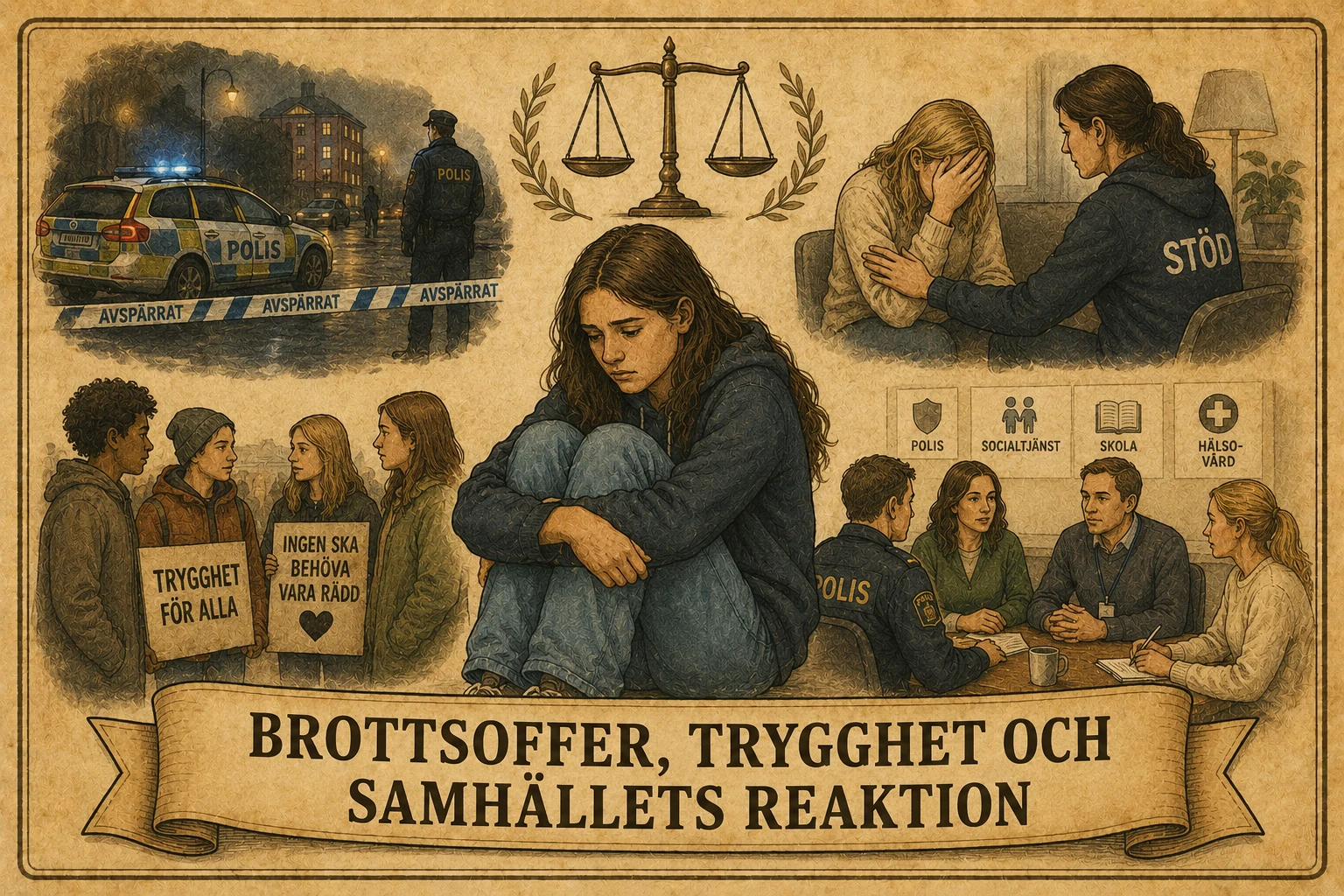 Brottsoffer, trygghet och samhällets reaktion