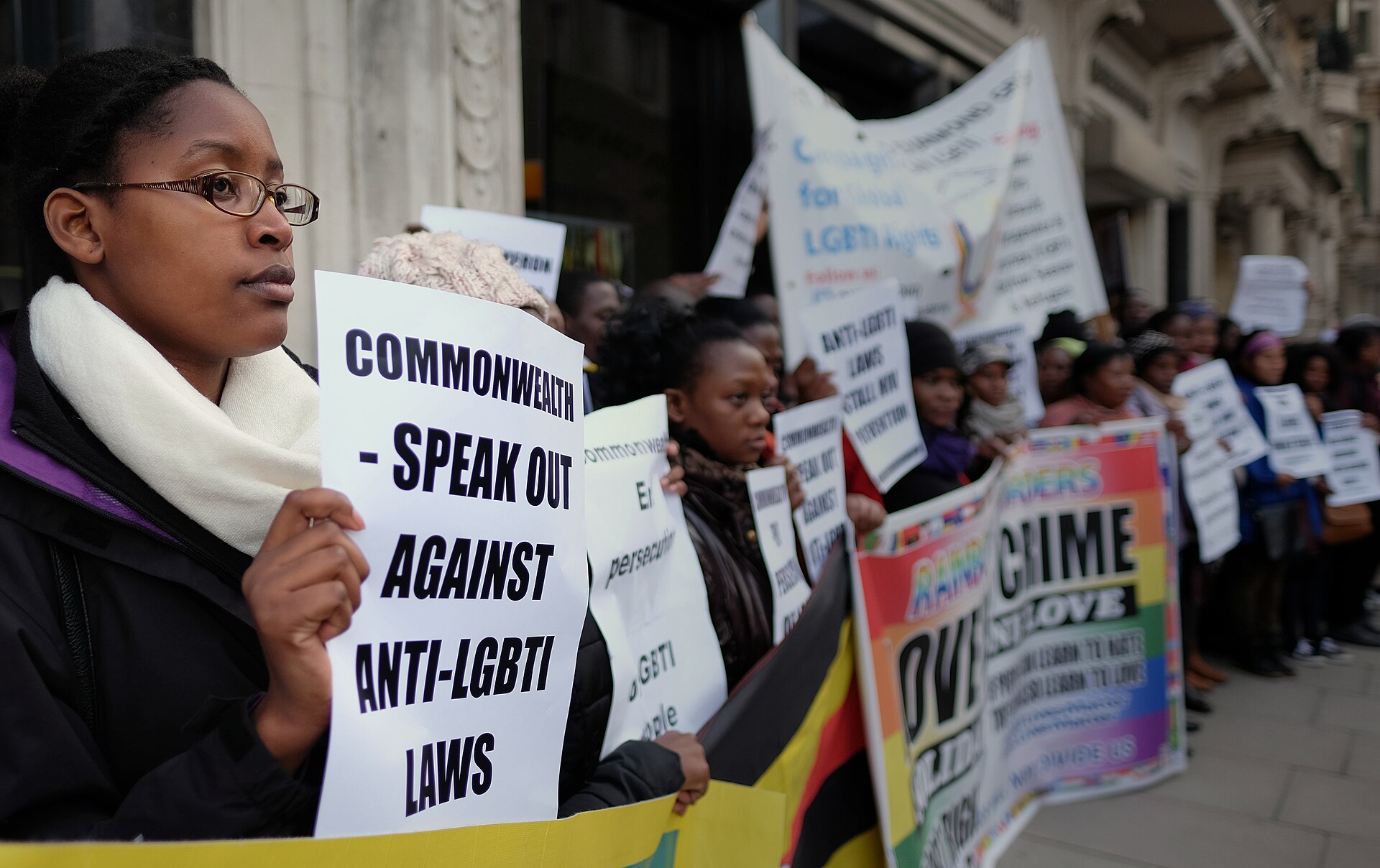 Demonstration mot rasism och diskriminering i London.