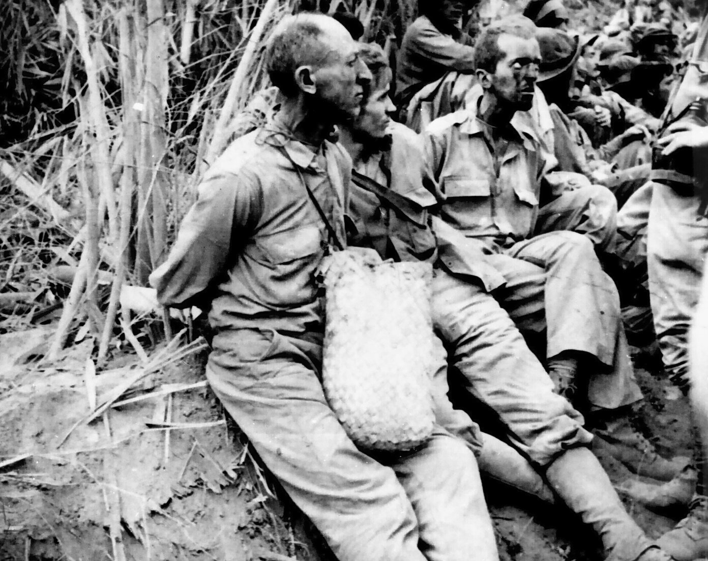 Krigsfångar under Bataan Death March 1942