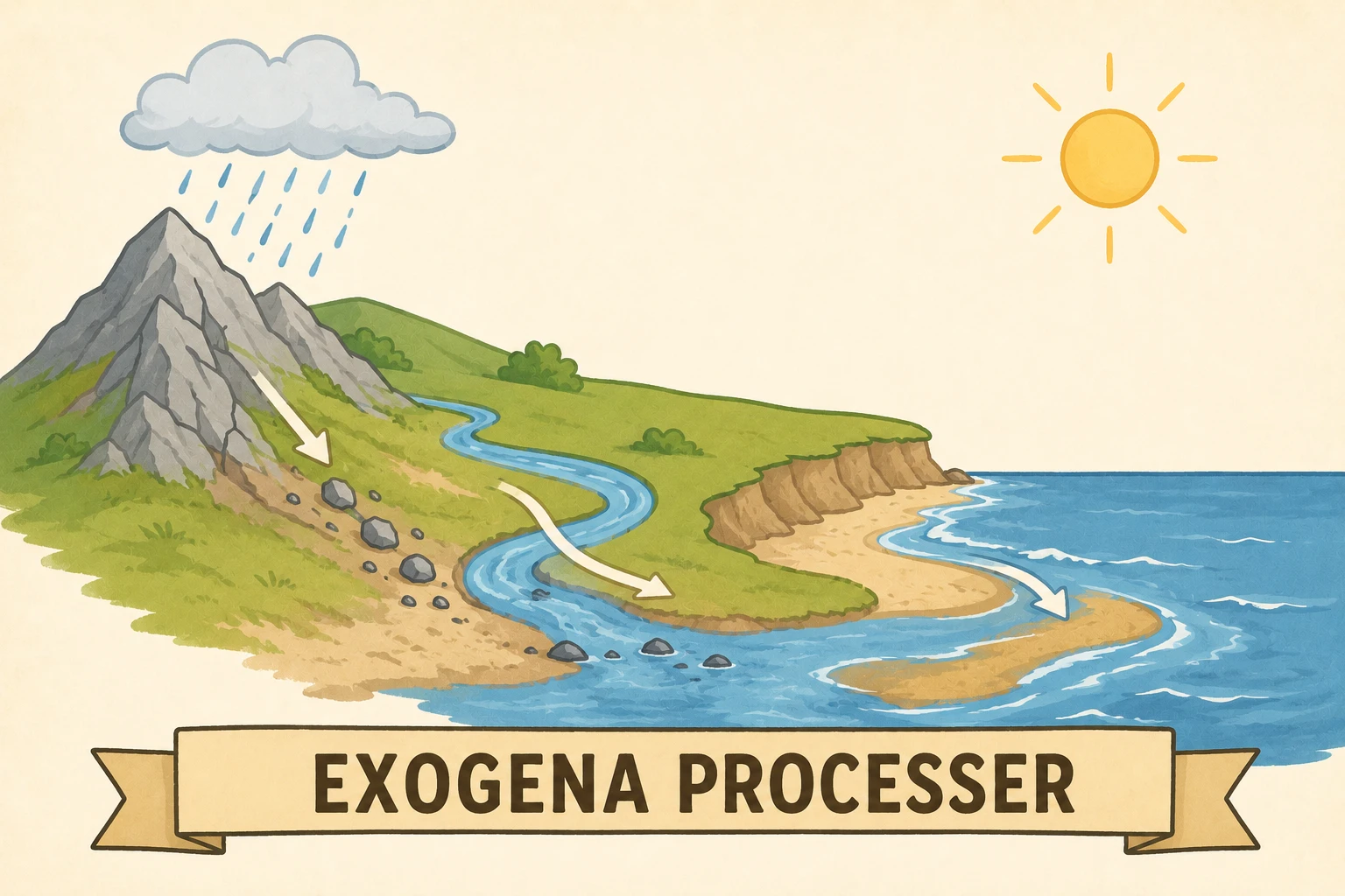 Exogena processer