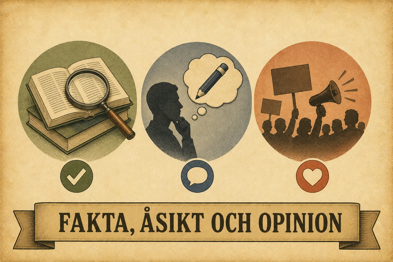 Fakta, åsikt och opinion