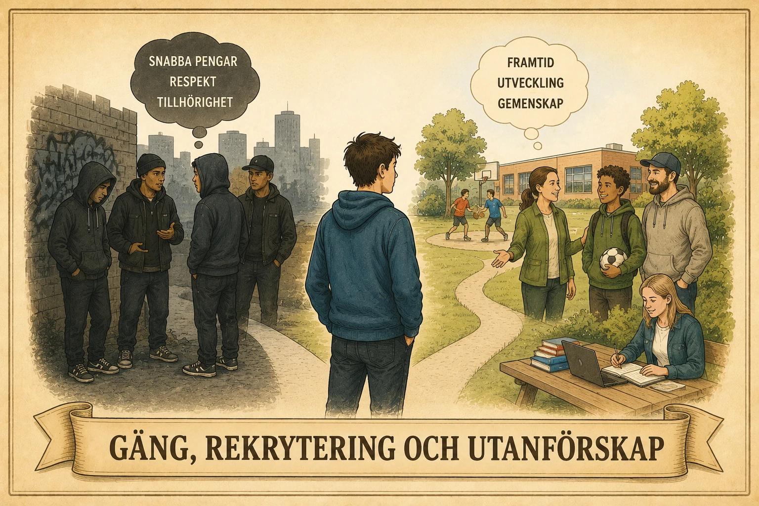 Gäng, rekrytering och utanförskap