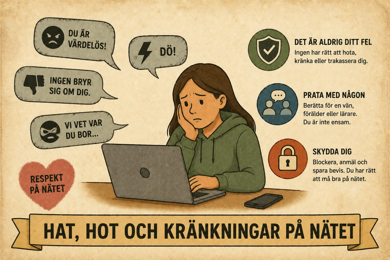 Hat, hot och kränkningar på nätet