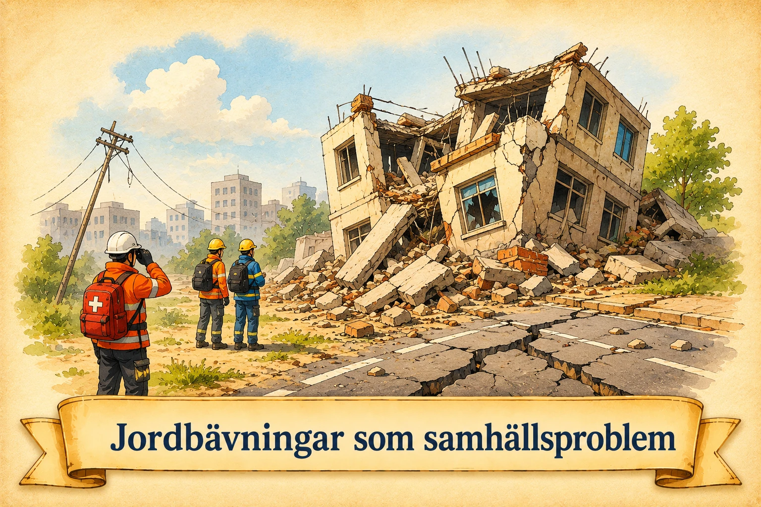 Jordbävningar som samhällsproblem