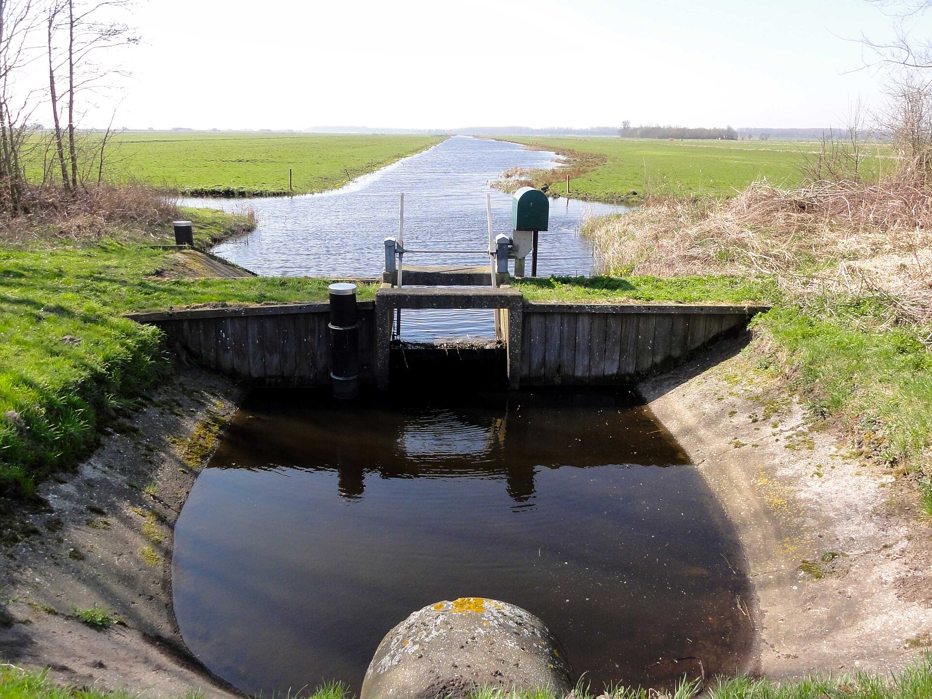Kanal i Nederländerna – ett välskött vattensystem