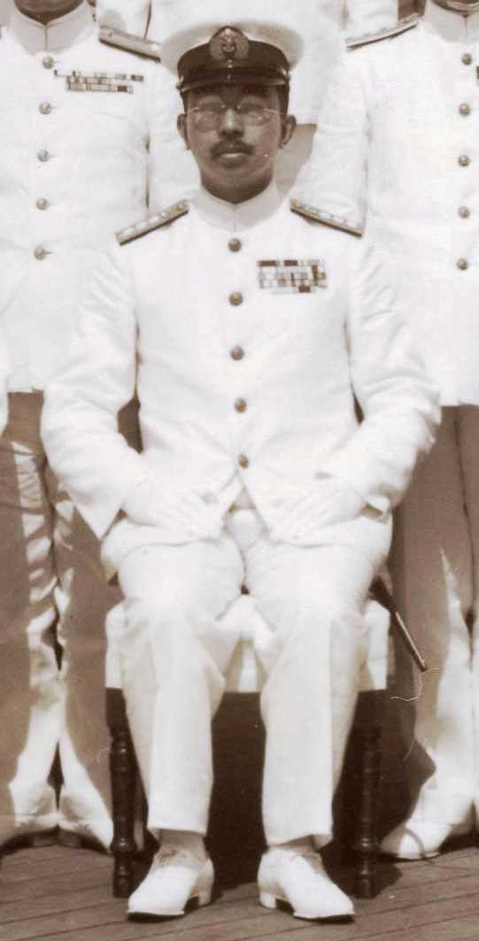 Hirohito ombord på slagskeppet Musashi 1943
