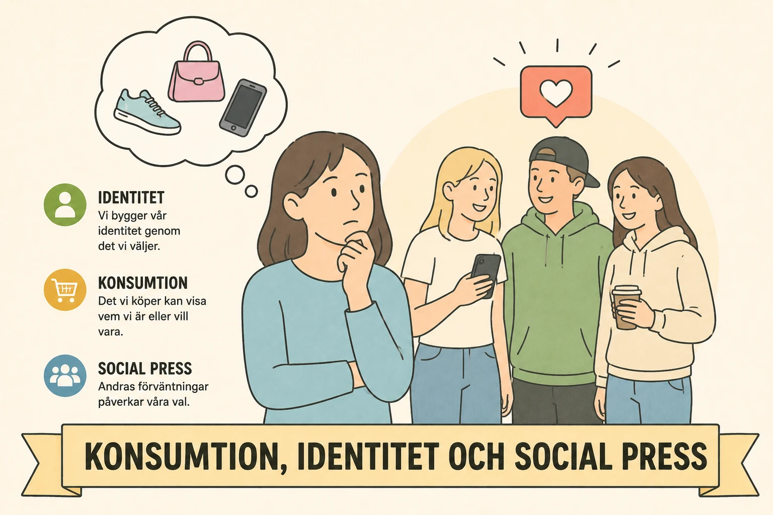 Konsumtion, identitet och social press