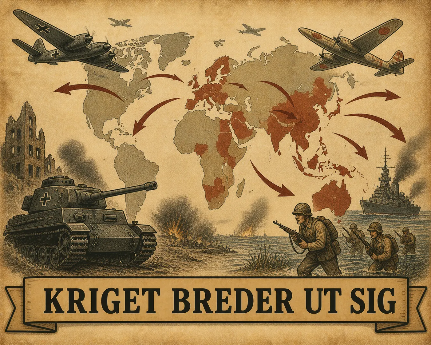 Kriget breder ut sig