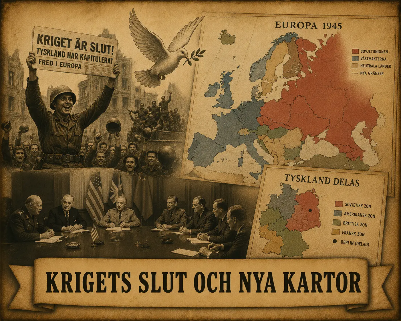 Krigets slut och nya kartor