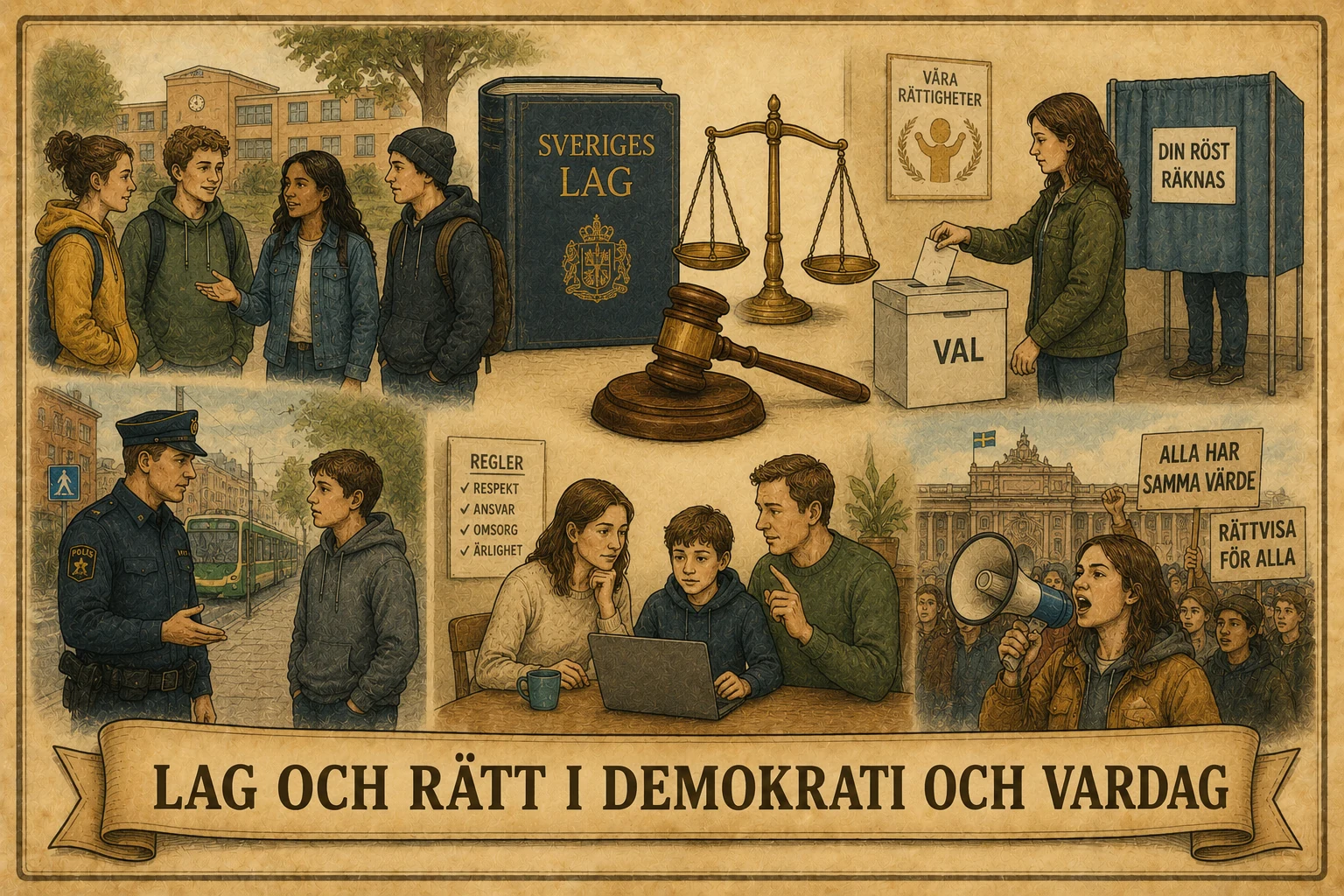 Lag och rätt i demokrati och vardag