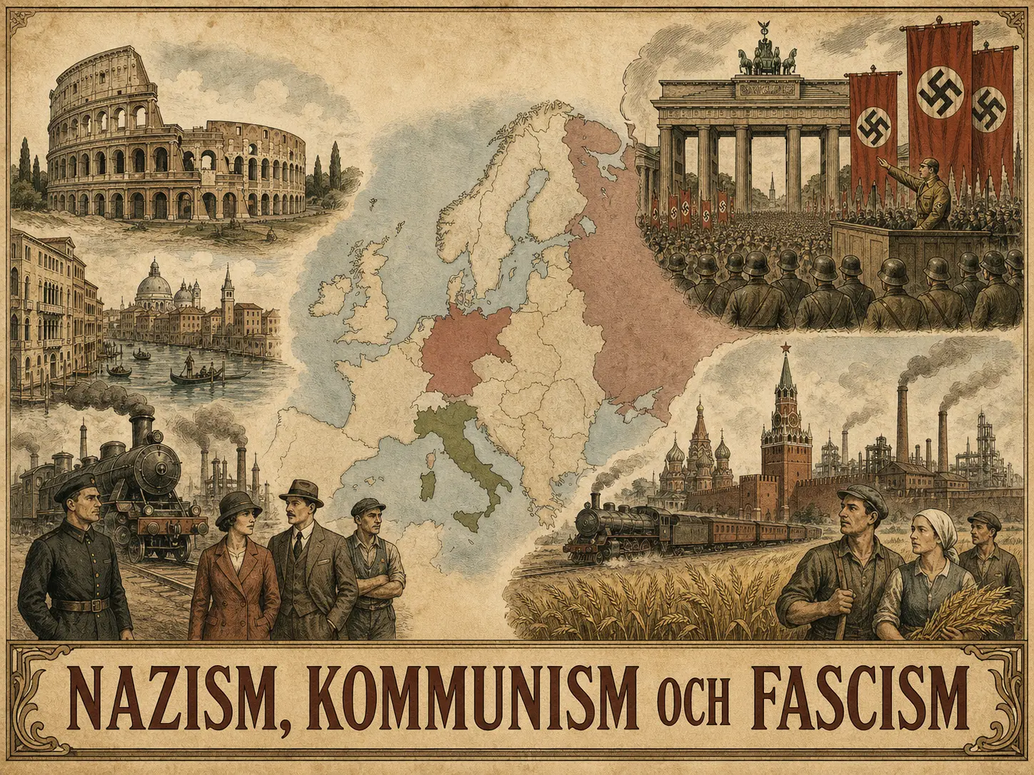 Fascism, nazism & kommunism