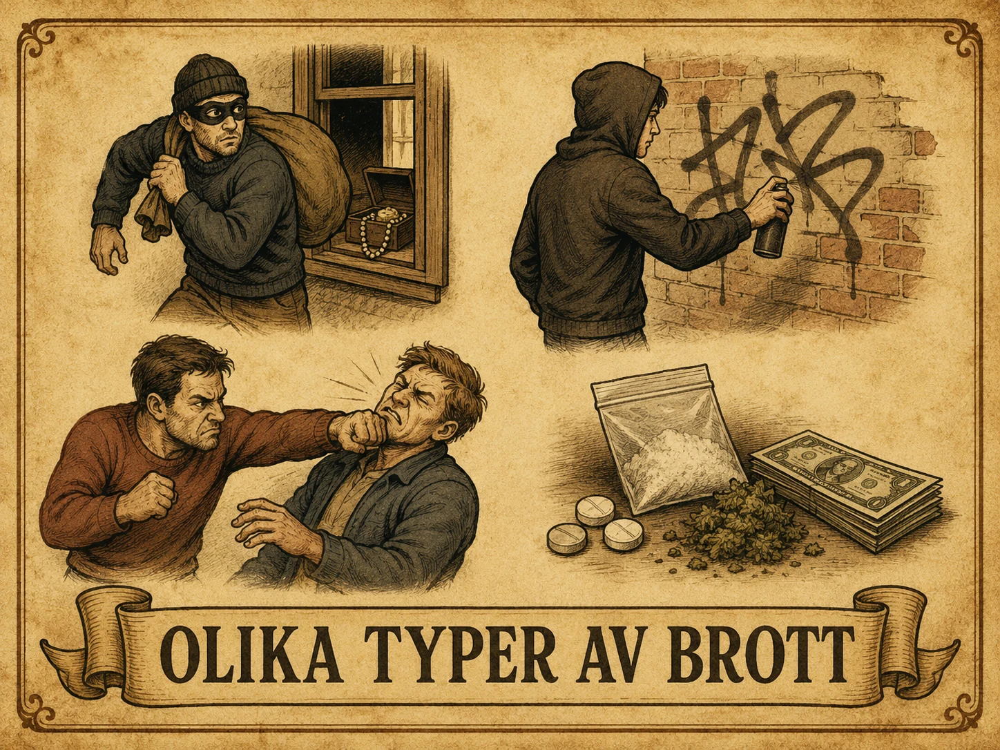 Olika typer av brott
