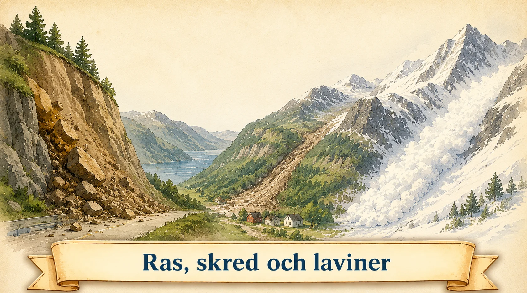Ras, skred och laviner