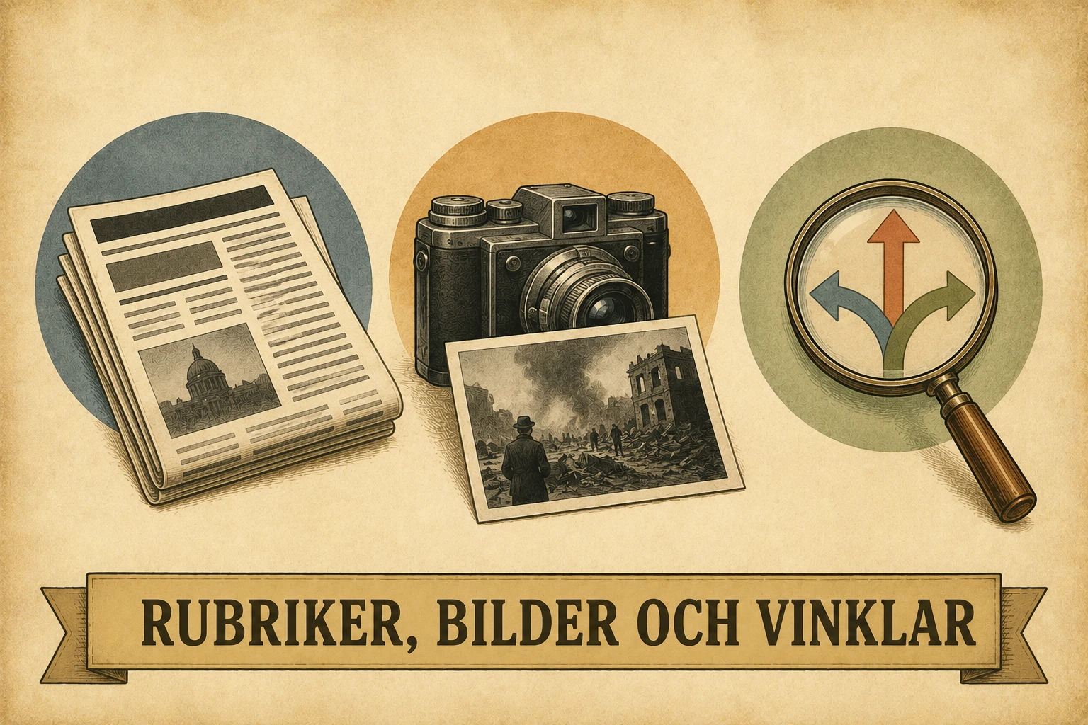 Rubriker, bilder och vinklar