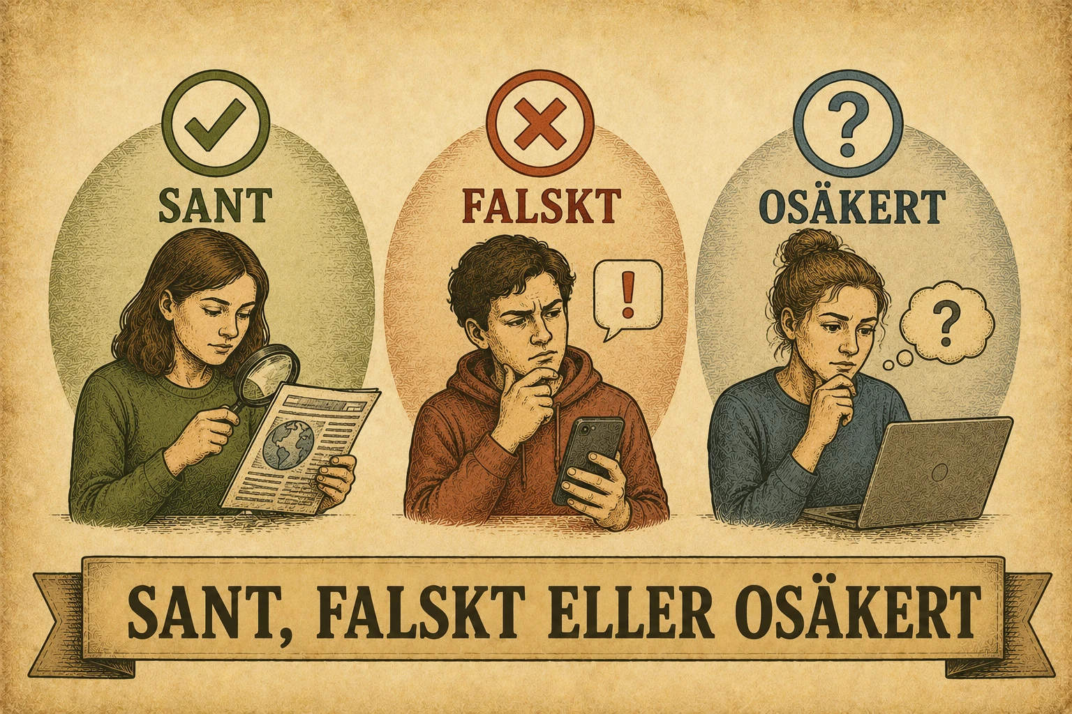 Sant, falskt eller osäkert