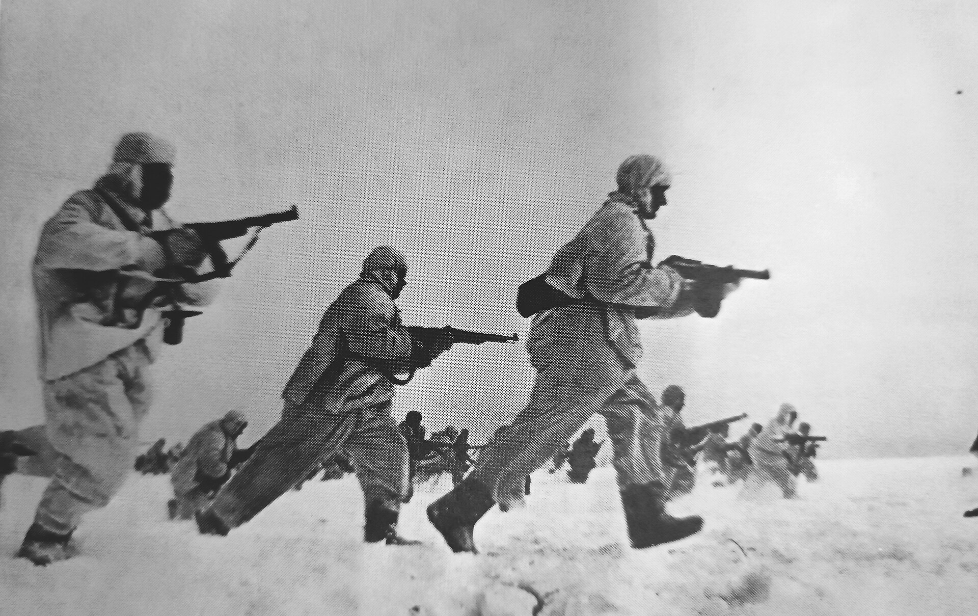 Sovjetiska soldater utanför Moskva 1941