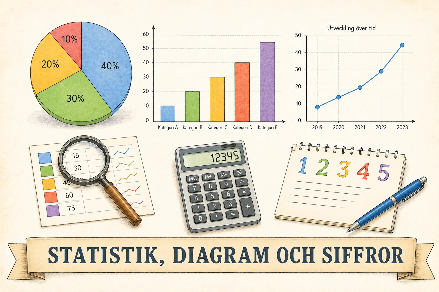 Statistik, diagram och siffror