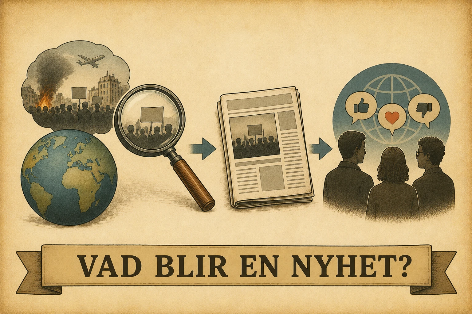 Vad blir en nyhet?