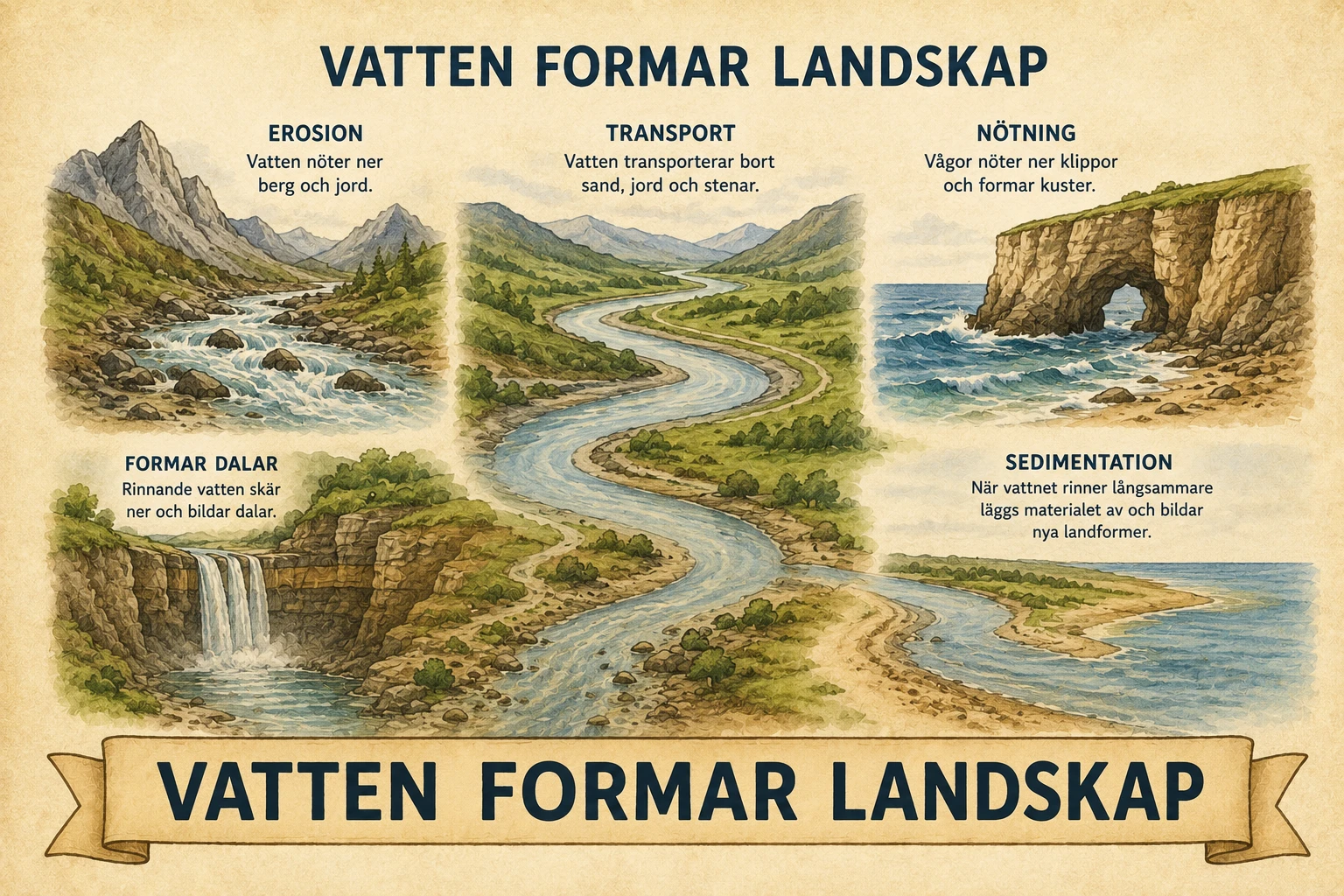 Vatten formar landskap