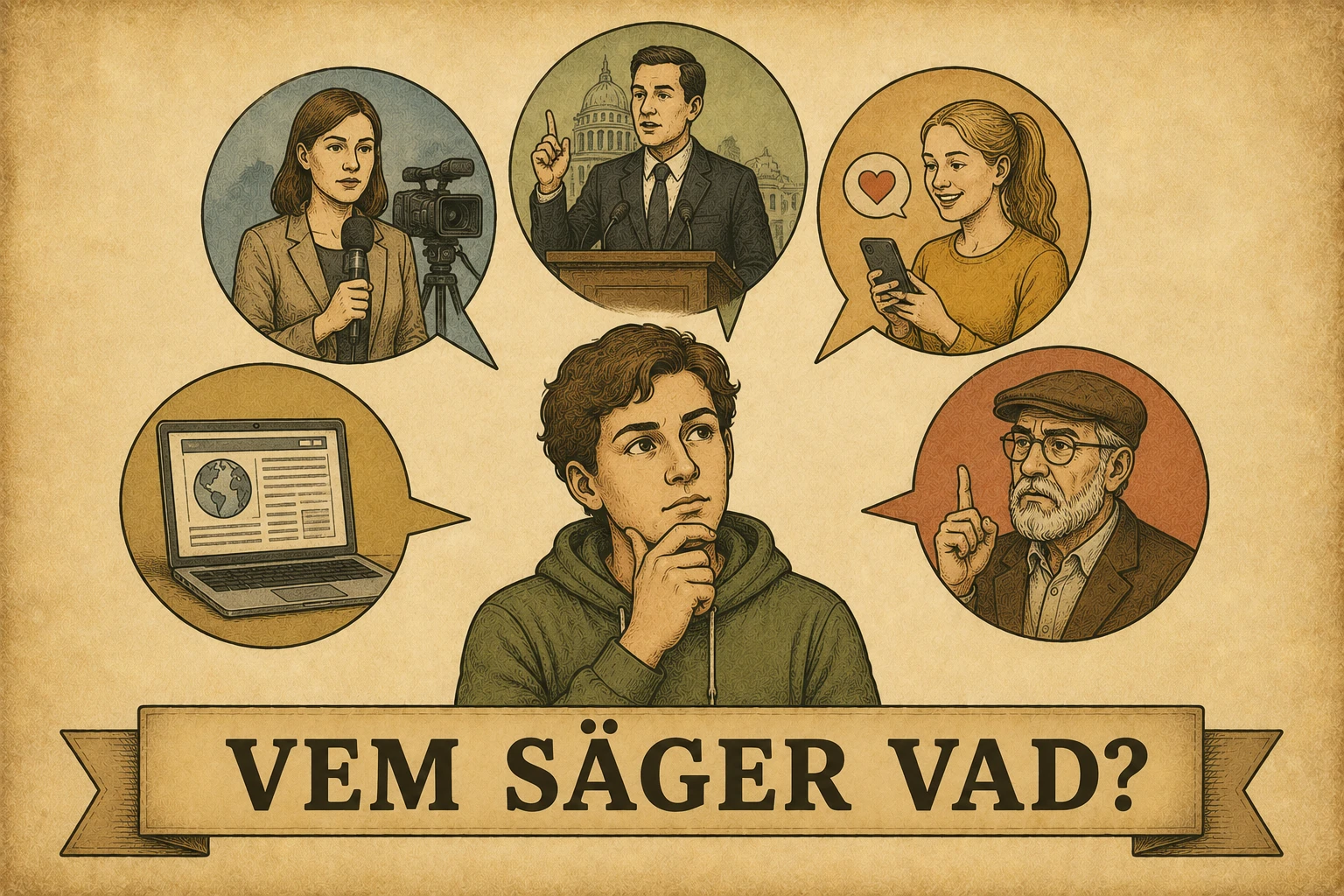 Vem säger vad?