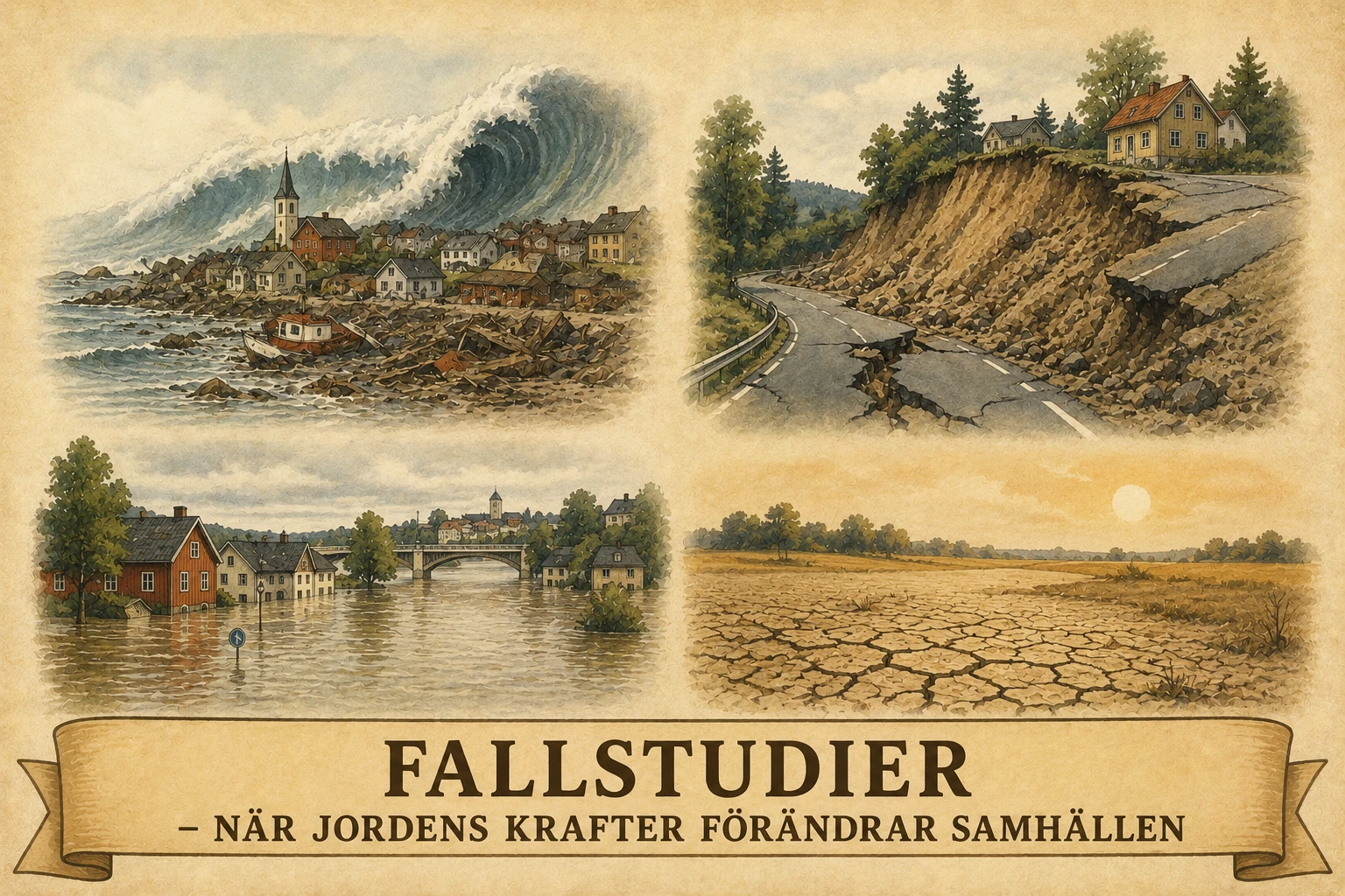Fallstudier – när jordens krafter förändrar samhällen