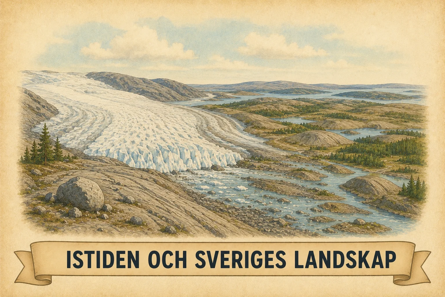 Istiden och Sveriges landskap