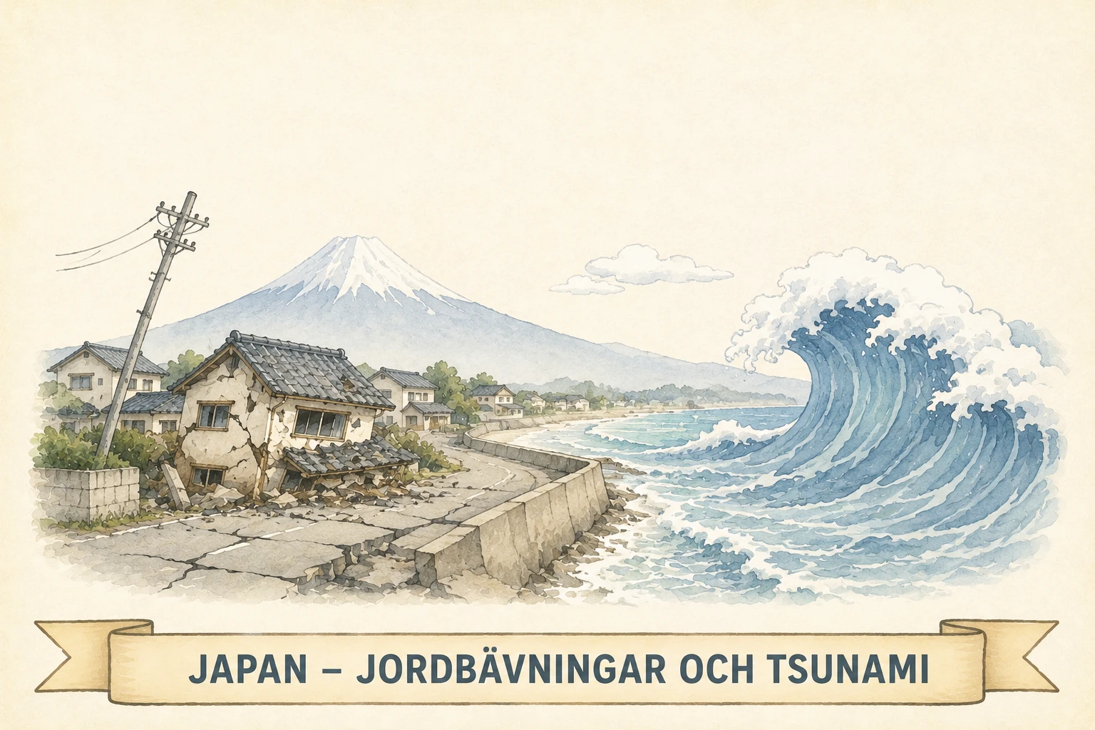 Japan – Jordbävningar och tsunami