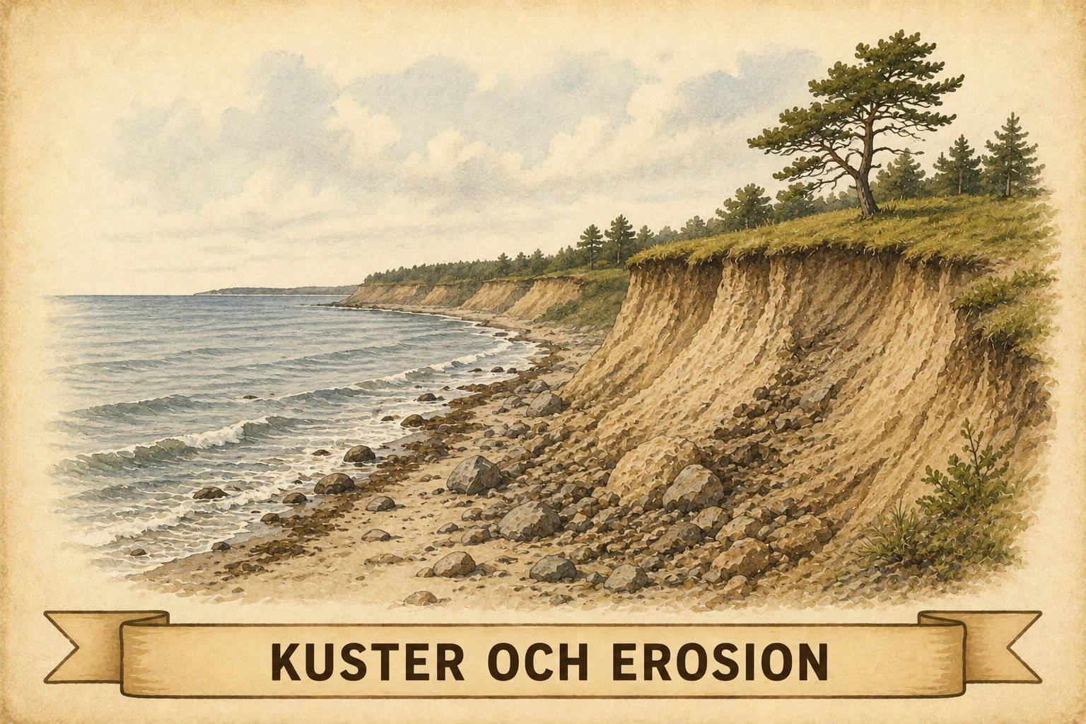 Kuster och erosion