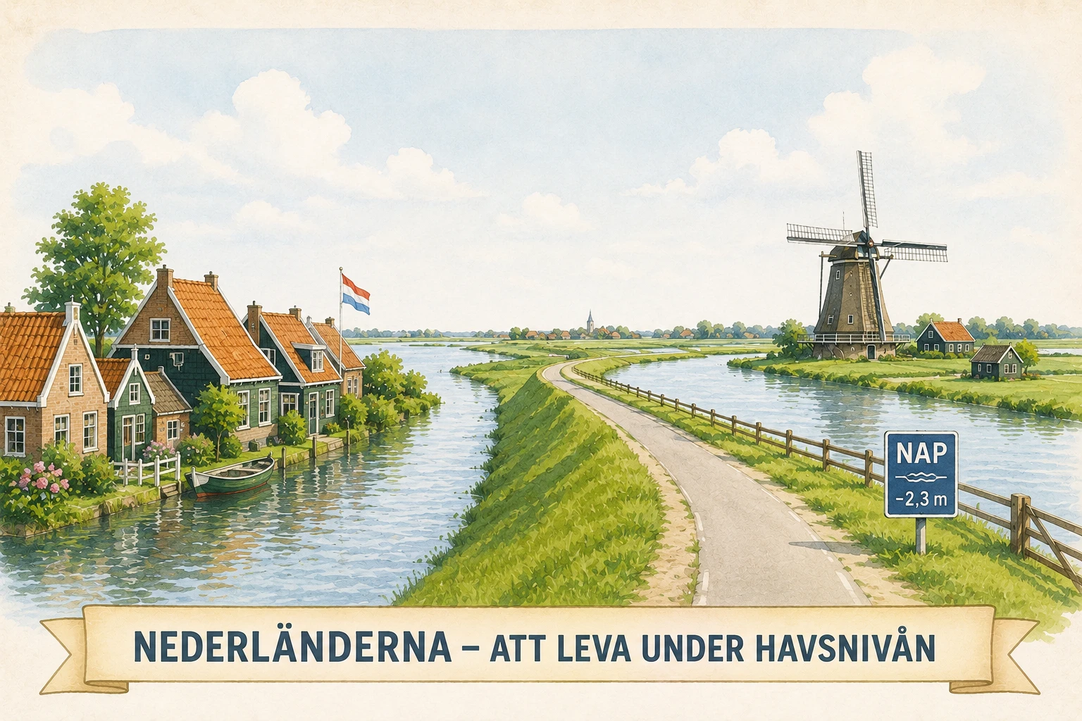 Nederländerna – Att leva under havsnivån